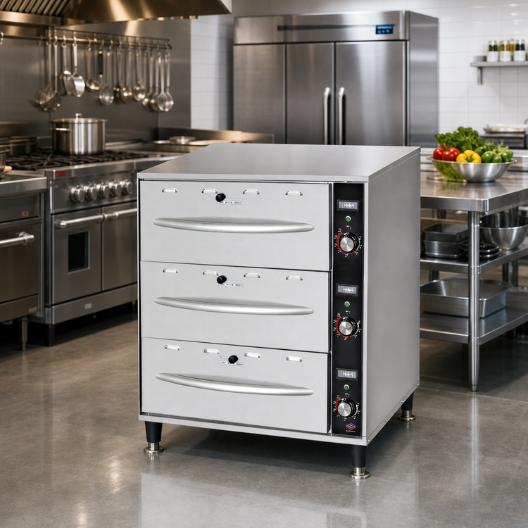 Product image #2 for Castle 3-Drawer Freestanding Insulated Food Warming Drawer