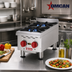 Thumbnail image #2 for Omcan USA Natural Gas Countertop Hotplate with 2 Burners, 12 x 24-Inch Cooking Area, 44,000 BTU