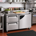 Thumbnail image #2 for Turbo Air Super Deluxe Series Two-Section Undercounter Refrigerator with 2 Drawers and 1 Right-Hinged Door, 60-1/4 Inches Wide