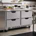 Thumbnail image #2 for Beverage-Air UCRD48AHC-4 2-Section 48-Inch Undercounter Refrigerator with 4 Drawers, Self-Contained Rear-Mounted