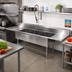 Thumbnail image #2 for John Boos Pro-Bowl 3-Compartment Stainless Steel Sink with Dual Drainboards