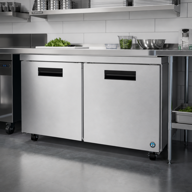 Product image #2 for Hoshizaki Steelheart Two-Section Undercounter Refrigerator, Reach-In, 60-Inch, 17.55 Cu. Ft.