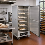 Thumbnail image #2 for Dinex DXP1012U Insulated Full-Height Heated Proofer Cabinet, Aluminum, 12-Pan Capacity, Adjustable 3-Inch Slides