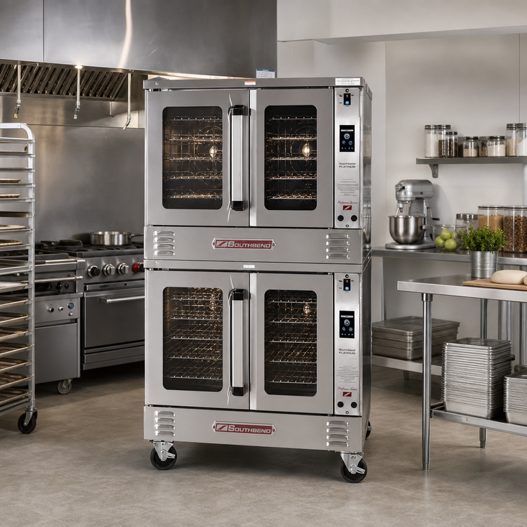 Product image #2 for Southbend Platinum Double-Deck Gas Convection Oven, Bakery Depth, Touch Controls, Dependent Doors