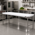 Thumbnail image #2 for Poly-Vance 96-Inch x 24-Inch Poly-Top Work Table with Stainless Steel Legs and Cross Rails