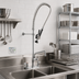 Thumbnail image #2 for Lead-Free OptiFlow 8-Inch Center Splash-Mount Pre-Rinse Assembly with 12-Inch Add-On Faucet