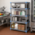 Thumbnail image #2 for Quantum Millenia 48 x 24 x 62 Inch Gray Polymer 4-Shelf Starter Shelving Unit
