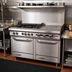 Thumbnail image #2 for Southbend S-Series 48-Inch Gas Restaurant Range with 2 Open Burners, 36-Inch Griddle, Standard Oven, and Cabinet Base