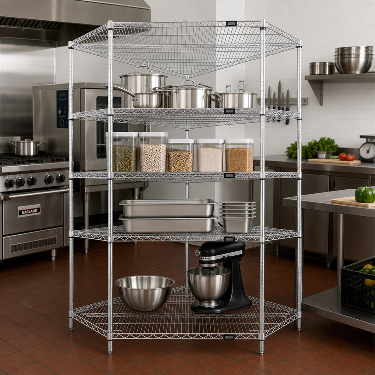 Product image #2 for Quantum 36 Inch x 18 Inch Chrome Plated Wire Shelving Starter Kit