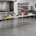 Thumbnail image #2 for Sapphire 108-Inch x 30-Inch Stainless Steel Flat Top Open Base Work Table