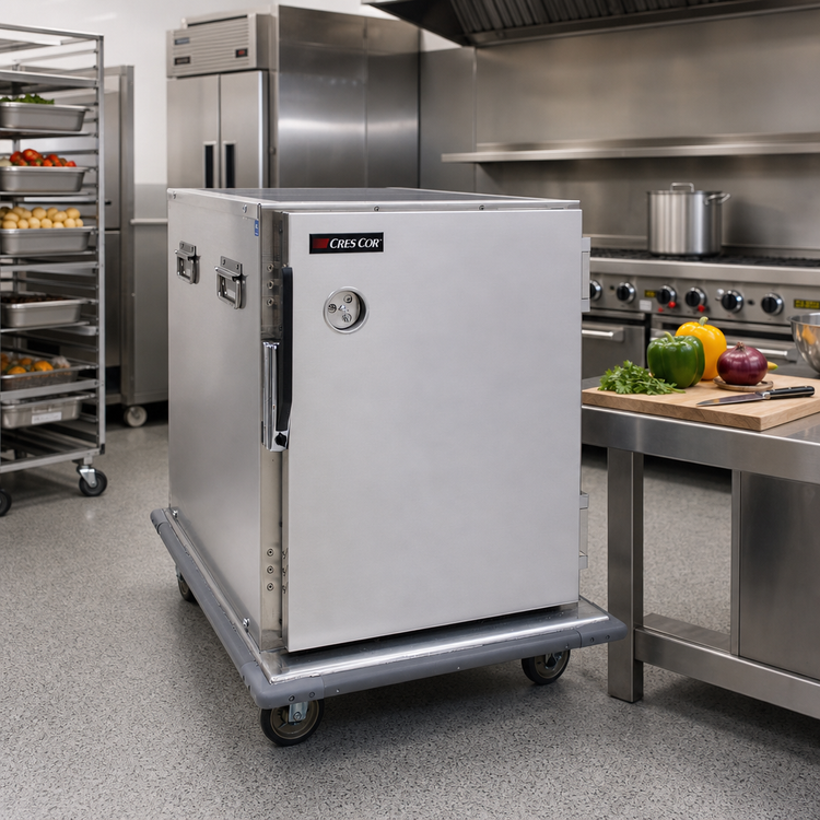 Product image #2 for Cres Cor Half-Size Insulated Mobile Enclosed Transport Cabinet for 8 Pans