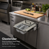 Thumbnail image #2 for Glastender Partial Condiment Drawer Insert for 12-Inch Door Opening, Side-Serviced, Low Profile, 4-Cup