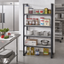 Thumbnail image #2 for Cambro Camshelving Elevation Series 18-Inch Deep x 36-Inch Wide Solid Wall Shelf Kit with CamGuard, Brushed Graphite