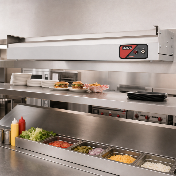 Product image #2 for Nemco 72-Inch Single Unlighted Infrared Strip Heater with On/Off Toggle Switch