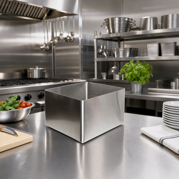 Product image #2 for Klinger's Trading 1-Compartment Weld-In Stainless Steel Sink, 10 x 14 x 12 Inches Deep