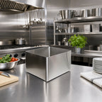 Thumbnail image #2 for Klinger's Trading UMS1014 1-Compartment Weld-In Stainless Steel Sink, 16 Gauge, 10 x 14 x 12 Inches Deep