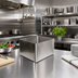 Thumbnail image #2 for Klinger's Trading 1-Compartment Weld-In Stainless Steel Sink, 10 x 14 x 12 Inches Deep