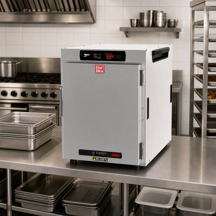 Product image #3 for Metro HotBlox™ Wide 8-Pan Digital Touchscreen Insulated Holding Cabinet, Solid Door, Countertop/Stacking