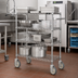 Thumbnail image #2 for Metro Super Erecta Stainless Steel Cart-Washable Rigid Plate Caster, 5-Inch Polyurethane Wheel, 300 lb Capacity