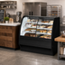 Thumbnail image #2 for Dual-Zone Full-Service Glass Merchandiser with Curved Glass Front and Rear Sliding Doors, 48-1/4 Inch, Self-Contained Refrigeration