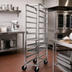 Thumbnail image #2 for Channel Manufacturing Stainless Steel End-Load Platter Rack Cart, 11-Platter Capacity