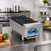 Thumbnail image #2 for Comstock-Castle FHP12 12-Inch Front-to-Back Countertop Gas Hot Plate with 2 Star Burners, Stainless Steel