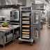 Thumbnail image #2 for FWE Clymate IQ Mobile Heated Holding Cabinet for Combi-Companion Racks, 1-Door, Stainless Steel