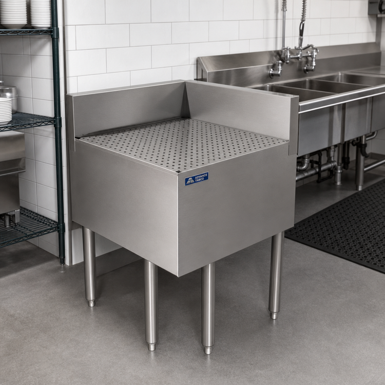 Product image #2 for Advance Tabco Left-Side Corner Splash for CRD-2 Drainboard