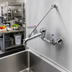 Thumbnail image #3 for Advance Tabco K-240-X Heavy-Duty Wall-Mounted Service Sink Faucet with Vacuum Breaker Spout, Hose Thread, and Pail Hook