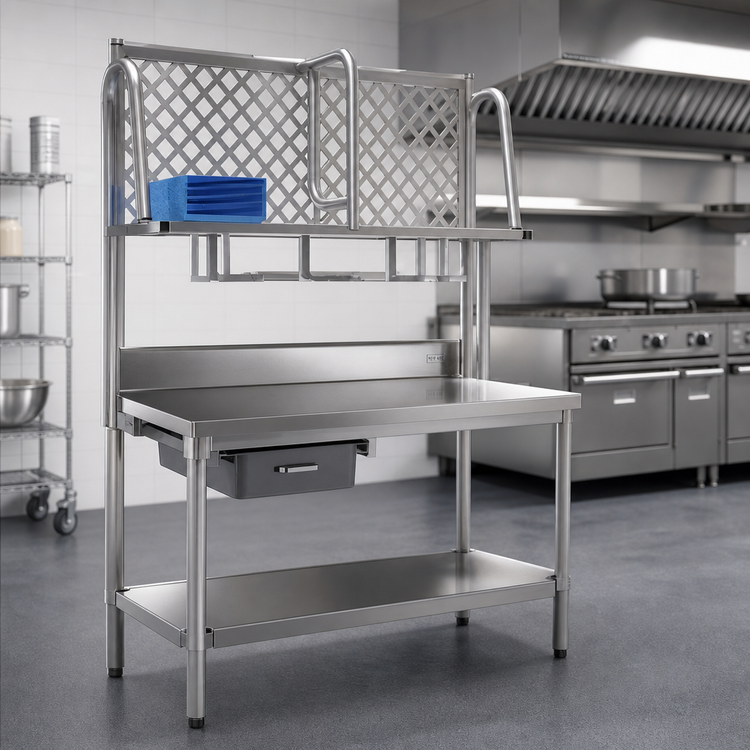 Product image #2 for New Age 36-Inch W x 6-Inch H Stainless Steel Backsplash for Sink Tables