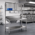 Thumbnail image #2 for New Age 36-Inch W x 6-Inch H Stainless Steel Backsplash for Sink Tables