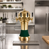 Thumbnail image #2 for Perlick Roma Glycol-Cooled Countertop Draft Beer Tower, 3 Faucets, Brass with Green Ceramic Skirt