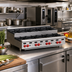 Thumbnail image #2 for Wolf Achiever 48-Inch Gas Countertop Hotplate with 4 Open Burners, 4 Step-Up Burners, 240,000 BTU