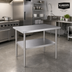 Thumbnail image #2 for Klinger's Trading SG2430 Heavy Duty Flat Top Stainless Steel Work Table, 30 x 24 x 36 Inches