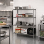 Thumbnail image #2 for Metro Super Erecta SE-243063K4-S-4 Stationary Wire Starter Shelving Unit, 30W x 24D x 63H, 4 Shelves, Gray Epoxy-Coated Finish