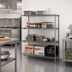 Thumbnail image #2 for Metro Super Erecta Stationary Wire Starter Shelving Unit, 30W x 24D x 63H, 4 Shelves, Metroseal Gray