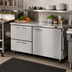 Thumbnail image #3 for Turbo Air PRO Series Two-Section Undercounter Refrigerator with 1 Door and 2 Drawers, Stainless Steel