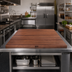 Thumbnail image #2 for John Boos Boos Block American Black Walnut Full-Length Edge Grain Kitchen Countertop, 48 x 48 x 2-1/4 Inch, Varnique Finish