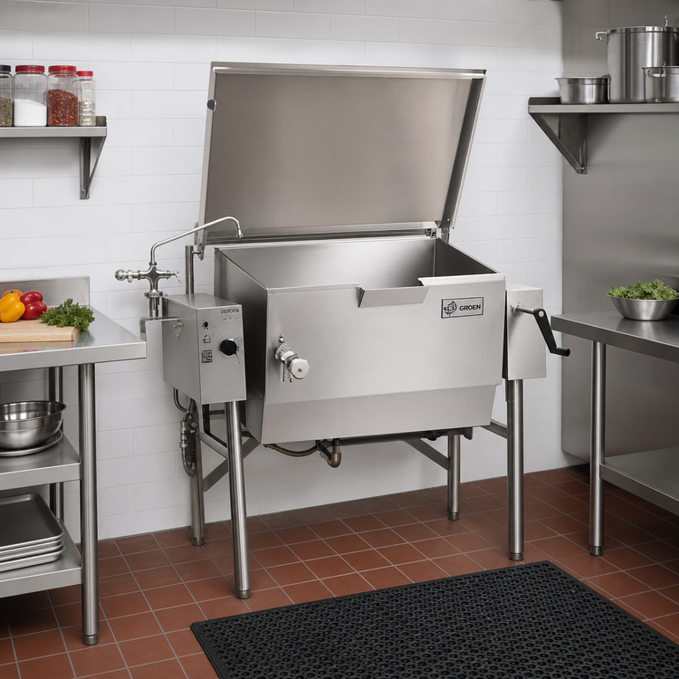 Product image #2 for Classic 40-Gallon Wall-Mounted Gas Tilting Skillet
