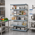 Thumbnail image #2 for MetroMax Q 5-Shelf Stationary Starter Polymer Shelving Unit, 42W x 18D x 74H, 2,000 lb Capacity