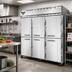 Thumbnail image #2 for Continental Refrigerator 3FSNHD Three-Section Shallow Depth Half-Height Solid Door Reach-In Freezer