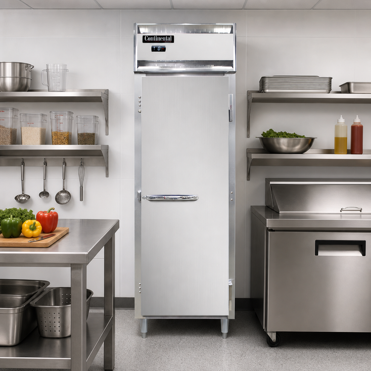 Product image #2 for Continental Refrigerator D1FNSS Designer Line One-Section 21 Cu. Ft. Stainless Steel Reach-In Freezer