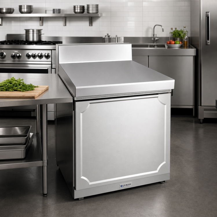 Product image #2 for La Rosa Refrigeration 12-Inch Stainless Steel Top Extension Panel with Sides