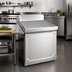 Thumbnail image #2 for La Rosa Refrigeration 12-Inch Stainless Steel Top Extension Panel with Sides