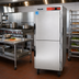 Thumbnail image #2 for Mobile Heated Holding and Transport Cabinet, Institutional Series, 15 Sheet Pan or 30 Hotel Pan Capacity, Dutch Split Doors