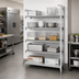 Thumbnail image #3 for Cambro Camshelving Premium 24-Inch Wide x 21-Inch Deep x 84-Inch High 5-Tier Vented and Solid Add-On Shelving Unit