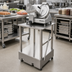 Thumbnail image #2 for Bizerba Mobile Stainless Steel Slicer Equipment Stand with Fixed Bottom Shelf, 26 x 24 x 31.5 Inches