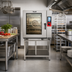 Thumbnail image #2 for Vulcan TCM-101E-208/240 Touch Combi Multi 10-Level Half-Size Electric Boilerless Combi Oven