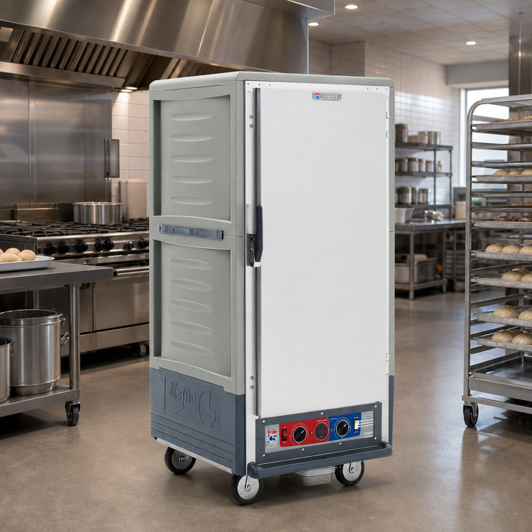 Product image #2 for Metro C5 3 Series 3/4 Height Heated Holding & Proofing Cabinet with Gray Insulation Armour, Low Wattage, Lip Load Slides