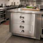 Thumbnail image #2 for Toastmaster (Middleby) 3B80AT72 Built-In Double-Drawer Food Warmer, Thermostatic, Stainless Steel, 2 Full-Size Pan Capacity